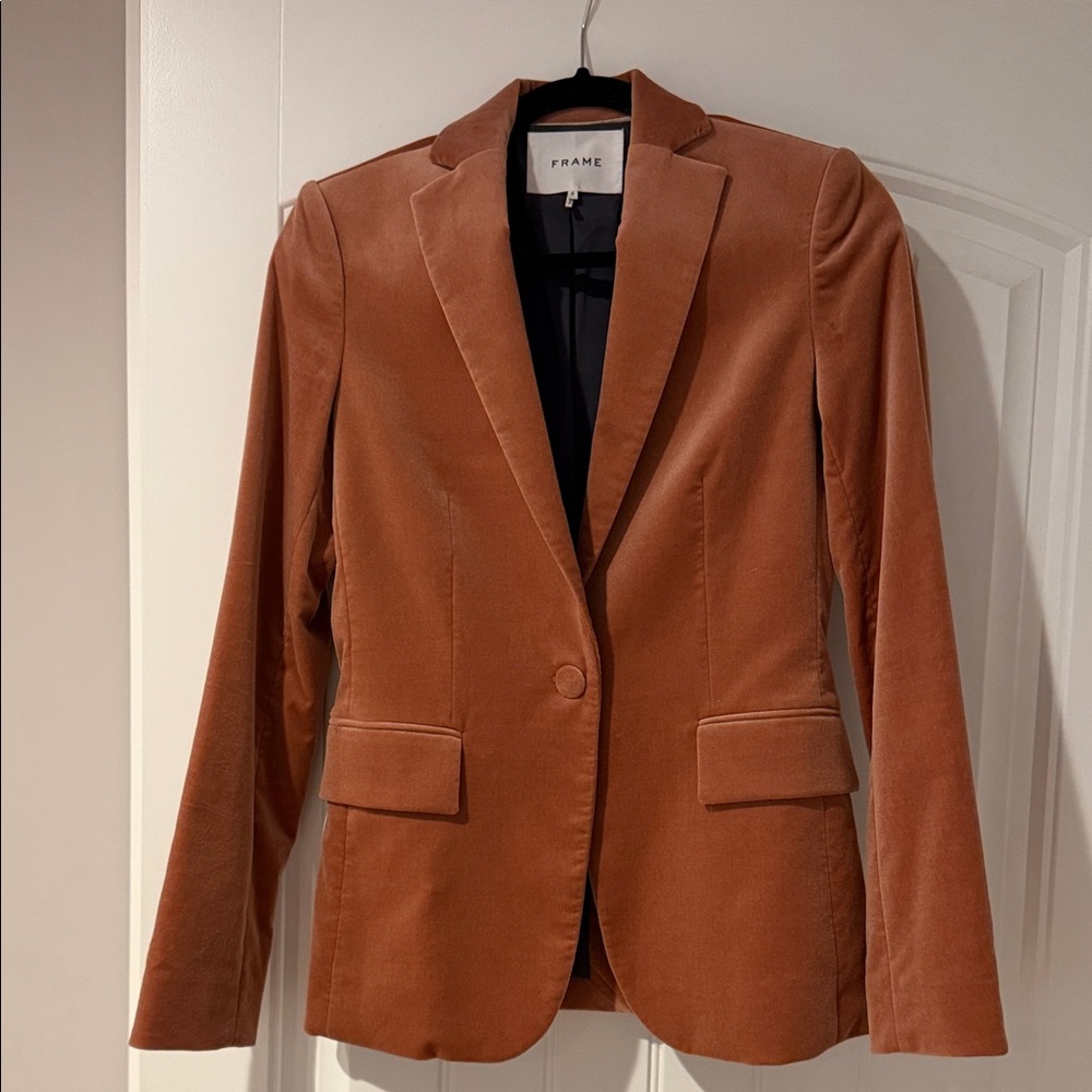 Frame Denim Women's Velvet Mauve Blazer